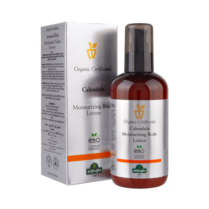 Organic Certified Calendula Extract Moisturizing Body Lotion 250ml